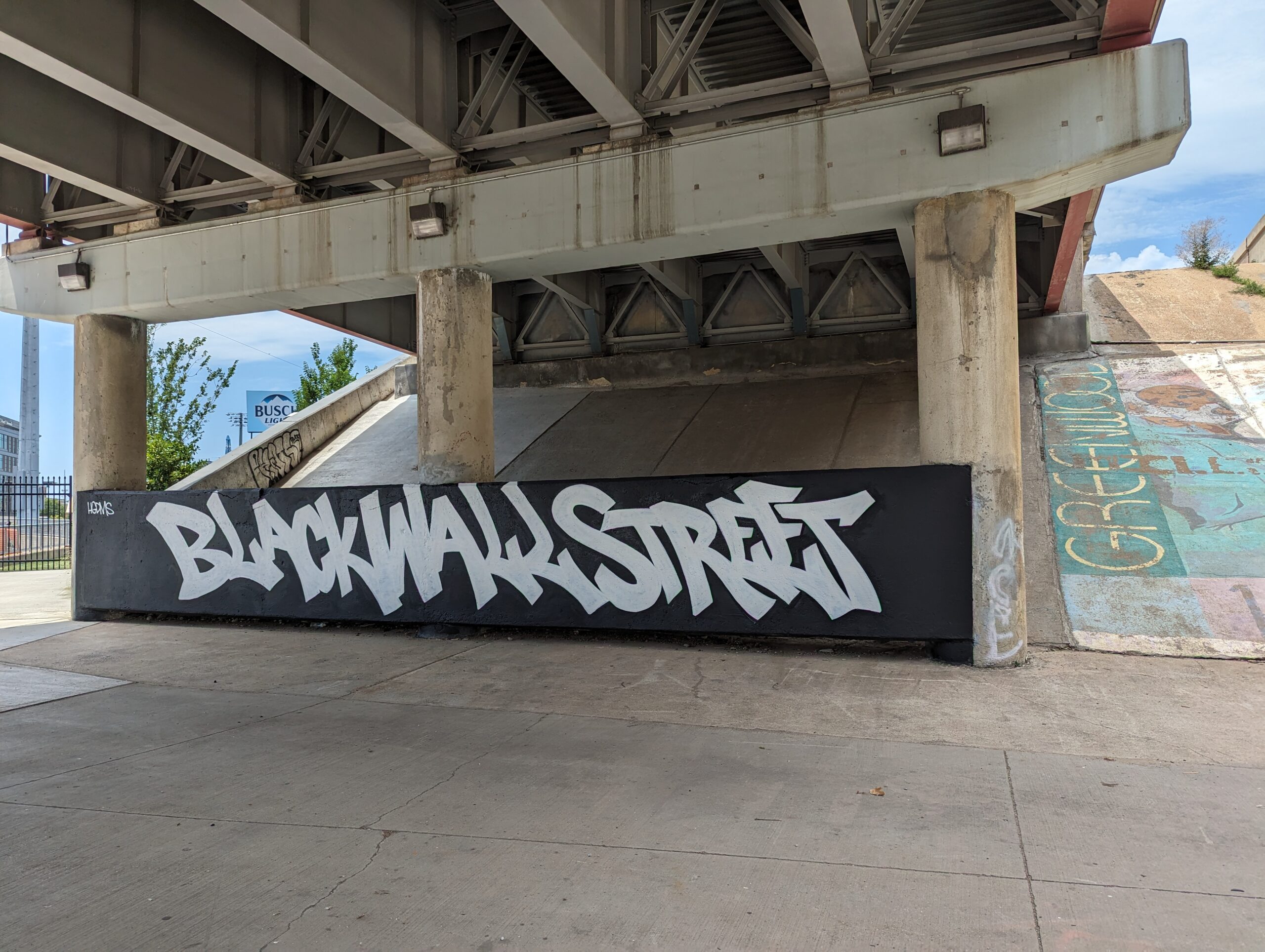 Black Wall Street graffiti